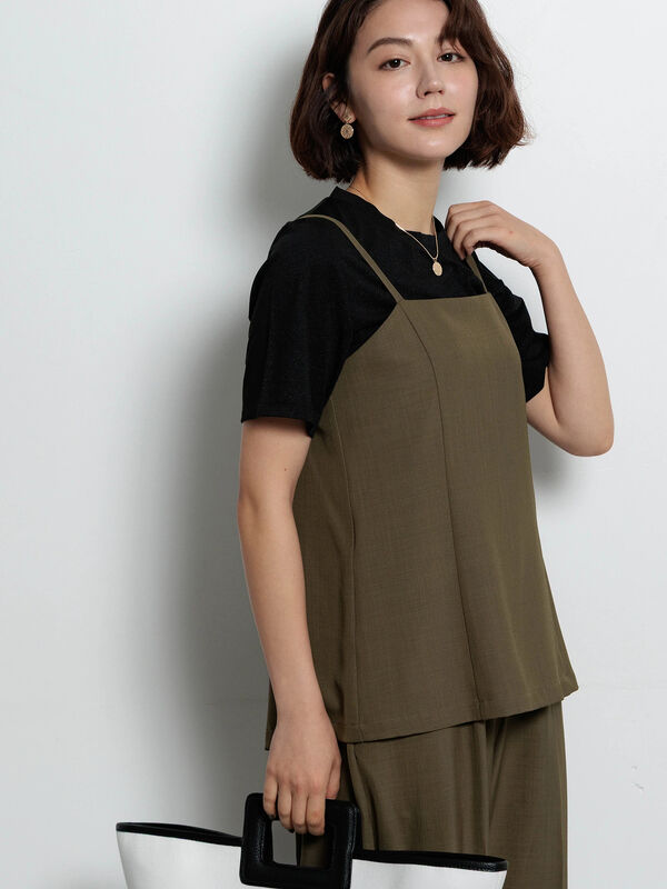 セール】 レイヤードコンビネゾン（グレー/モカ/ワンピース