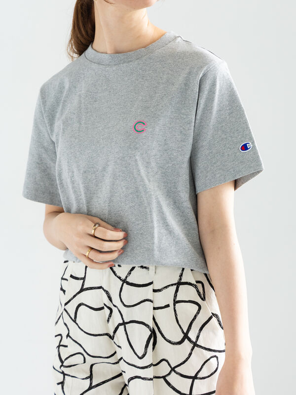 Championワンポイント刺繍Tee（グレー）｜Te chichi（テチチ）通販