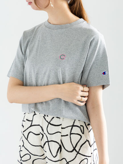 Championワンポイント刺繍Tee（ホワイト/グレー/ブルー）｜Te chichi（テチチ）通販