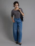 【EDWIN別注】カーブテーパードデニム《2025Autumn catalog item》（ブルー）｜Te chichi（テチチ）通販