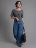 【EDWIN別注】カーブテーパードデニム《2025Autumn catalog item》（ブラック/ブルー）｜Te chichi（テチチ）通販