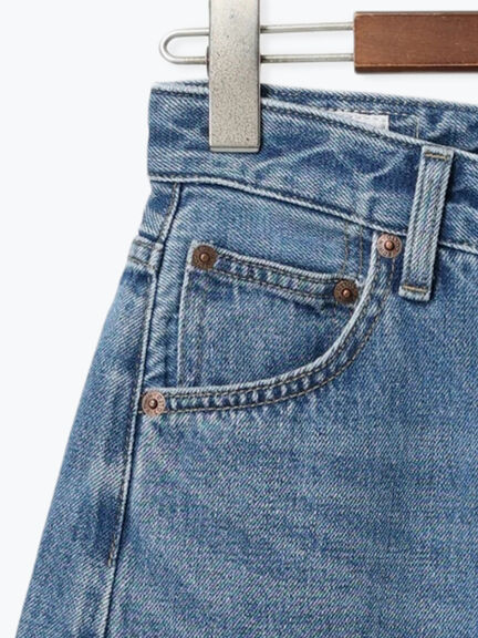 【EDWIN別注】カーブテーパードデニム《2025Autumn catalog item》（ブラック/ブルー）｜Te chichi（テチチ）通販