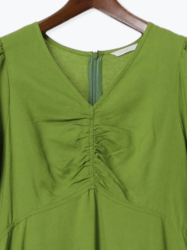 セール】 【松井愛莉着用】バルーンスリーブVネックワンピース