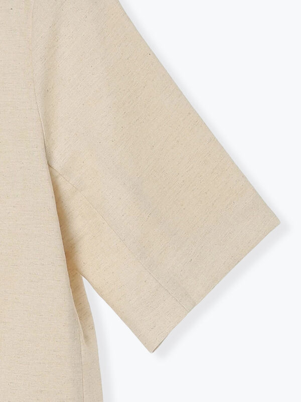 セール】 リネンブレンドハーフスリーブジャケット（セットアップ可