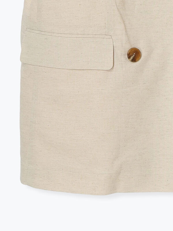 リネンハーフスリーブジャケット セール】リネンライクハーフスリーブジャケット（その他アウター