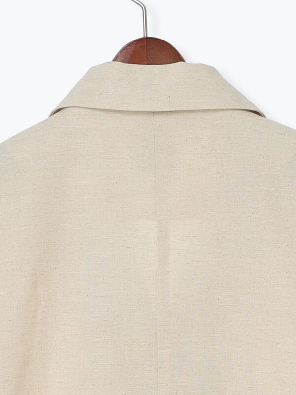 セール】 リネンブレンドハーフスリーブジャケット（セットアップ可