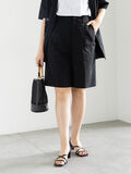リネンブレンドショートパンツ（セットアップ可）《2025summer catalog item》（ブラック）｜Te chichi（テチチ）通販
