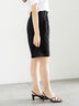 リネンブレンドショートパンツ（セットアップ可）《2025summer catalog item》（ブラック/ベージュ）｜Te chichi（テチチ）通販
