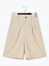 リネンブレンドショートパンツ（セットアップ可）《2025summer catalog item》（ブラック/ベージュ）｜Te chichi（テチチ）通販