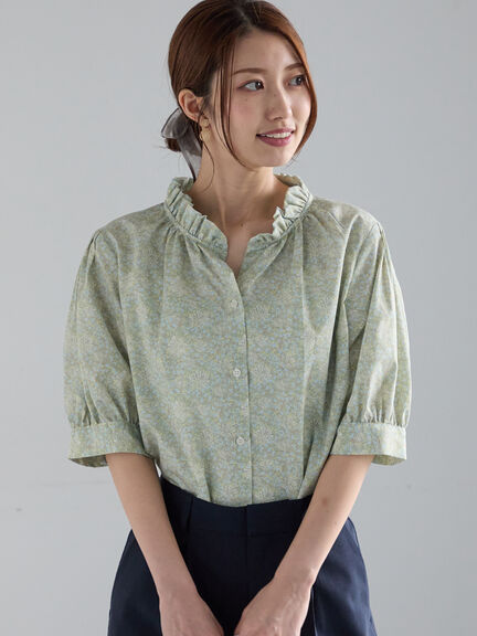 ブラウス シャツ 美品 シルク コモドブルー オーバーサイズ レディー イエロー ブラウス シャツ 美品 シルク コモドブルー オーバーサイズ