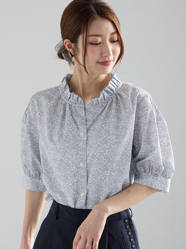 【エルフィンフォルク】ベスト・フリル付きシャツ 2点セット ニットベストブラウス 2点セット M L XL 全3種類 レディース