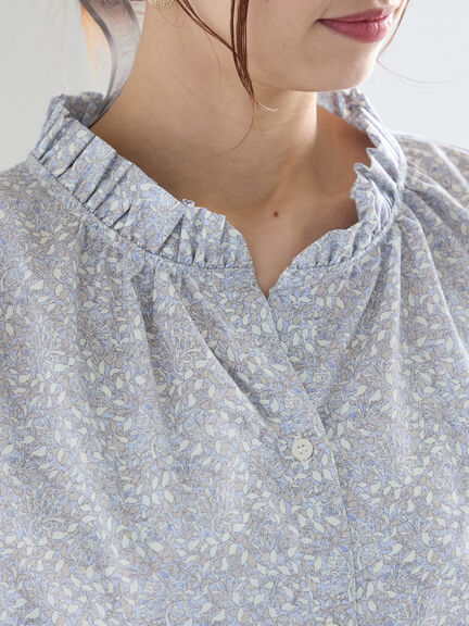 パターンアソートスタンドフリルブラウス（オフホワイト/グレー/イエロー/サックスブルー）｜Te chichi（テチチ）通販