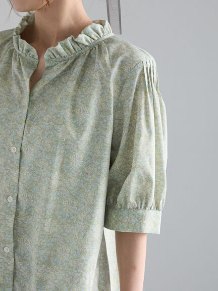 パターンアソートスタンドフリルブラウス（オフホワイト/グレー/イエロー/サックスブルー）｜Te chichi（テチチ）通販