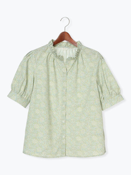 パターンアソートスタンドフリルブラウス（オフホワイト/グレー/イエロー/サックスブルー）｜Te chichi（テチチ）通販