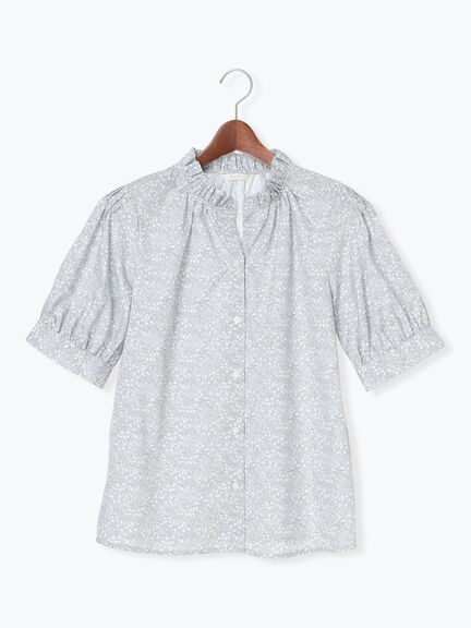 パターンアソートスタンドフリルブラウス（オフホワイト/グレー/イエロー/サックスブルー）｜Te chichi（テチチ）通販