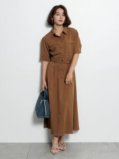 DT♪1TEXAS 柄モスリンドレス シャツワンピース 関税込 CHI CHI LONDON シアーレース フラワー刺繍ワンピース DarkGreen