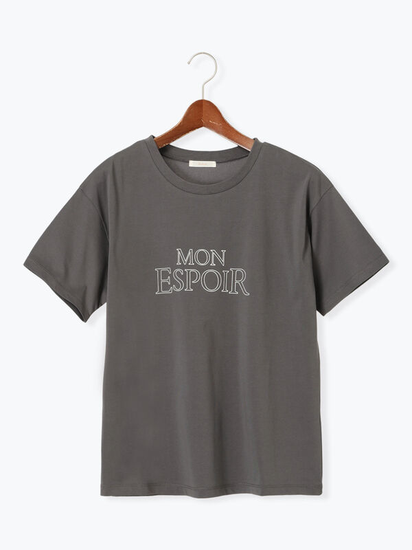 セール】 フレームロゴプリントTシャツ（オフホワイト