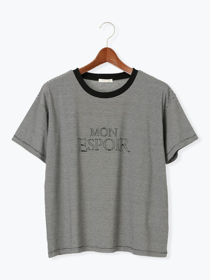 フレームロゴプリントTシャツ（オフホワイト/チャコールグレー/ブラック）｜Te chichi（テチチ）通販