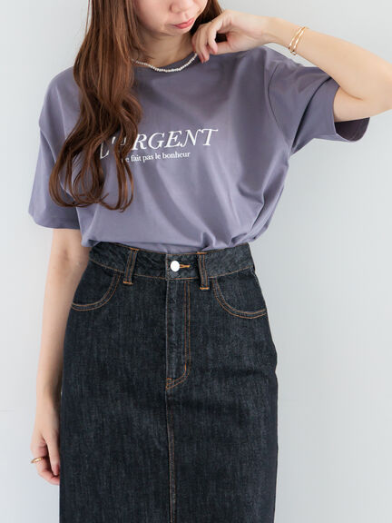 発泡ロゴプリントTシャツ（オフホワイト/グレー/ブラック）｜Te chichi（テチチ）通販