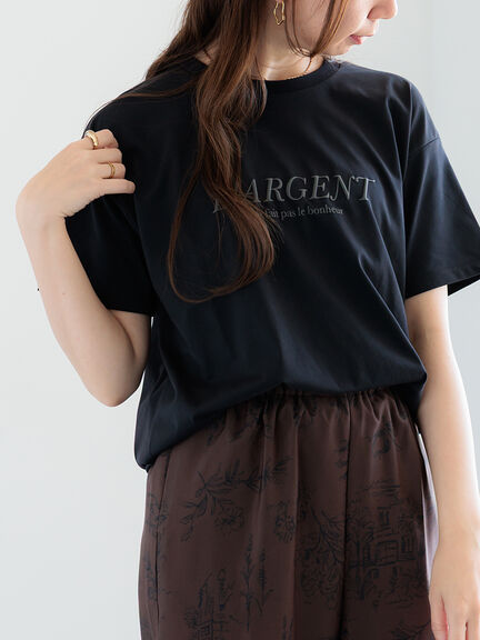 発泡ロゴプリントTシャツ（オフホワイト/グレー/ブラック）｜Te chichi（テチチ）通販