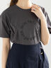 ラインストーンサークルロゴTシャツ（チャコールグレー）｜Te chichi（テチチ）通販