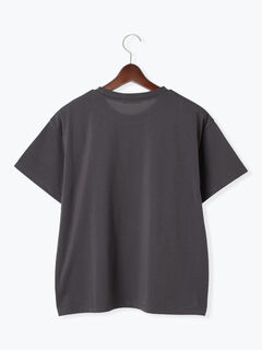 セール】 ラインストーンサークルロゴTシャツ（シルバー