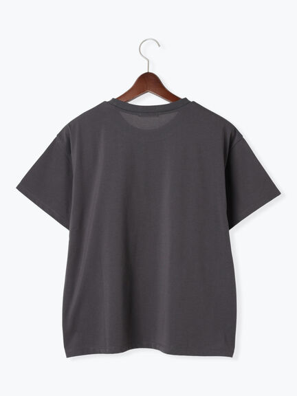 ラインストーンサークルロゴTシャツ（シルバー/チャコールグレー/ブラウン）｜Te chichi（テチチ）通販