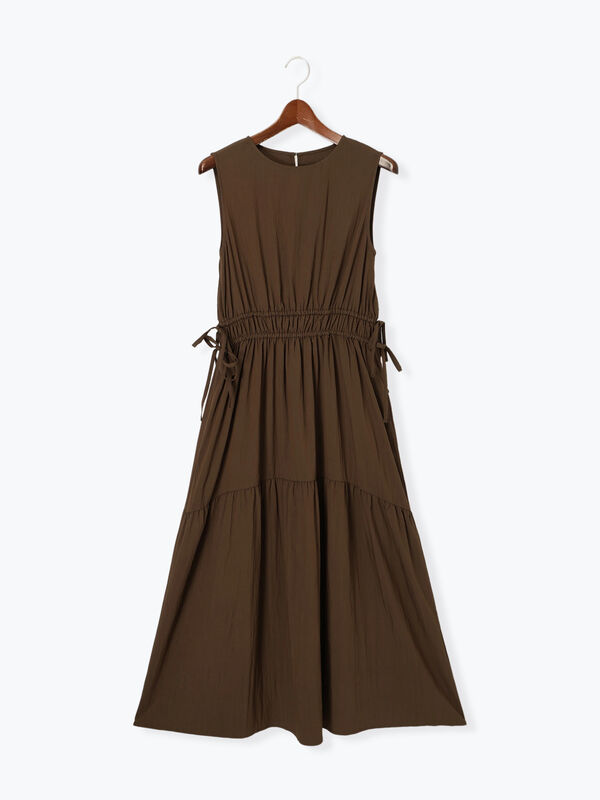 良品】ne Quittez pas ティアードワンピース茶☆9月7日まで 良品