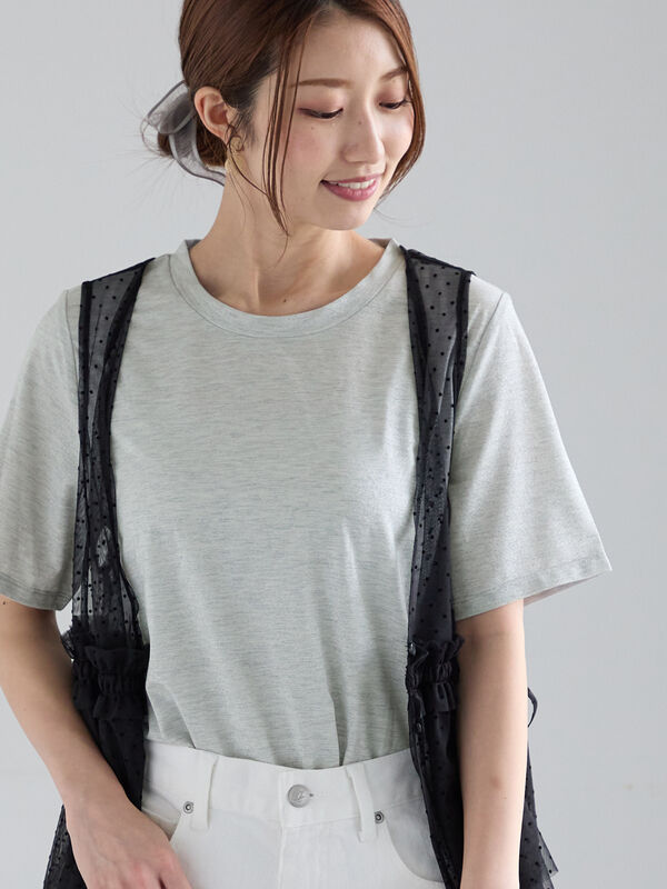 ソフトラメベア天竺Tシャツ（グレー）｜Te chichi（テチチ）通販