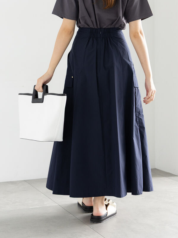 Rhiannon フレアスカート ネイビー セール】 カーゴフレアスカート（ブラウン/ネイビー/ボトムス