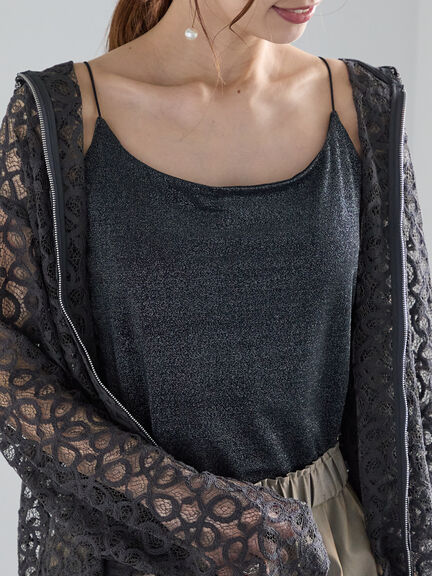 新品❤️Samansa Mos2 新作　キャミソール裾レース　ブラックビスチェ2点 楽天市場】【SALE／50%OFF】肩レースキャミソール Samansa Mos2