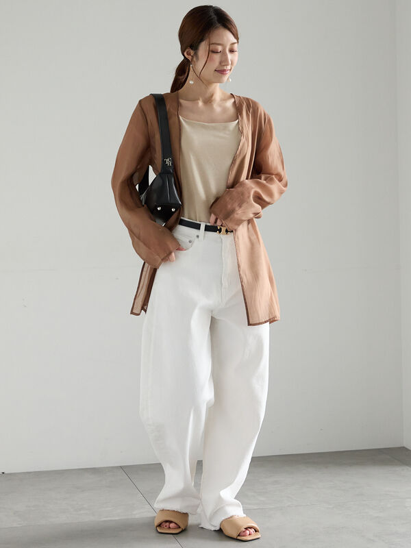 セール】 シャイニーカップ付きキャミソール（グレー/ブラック