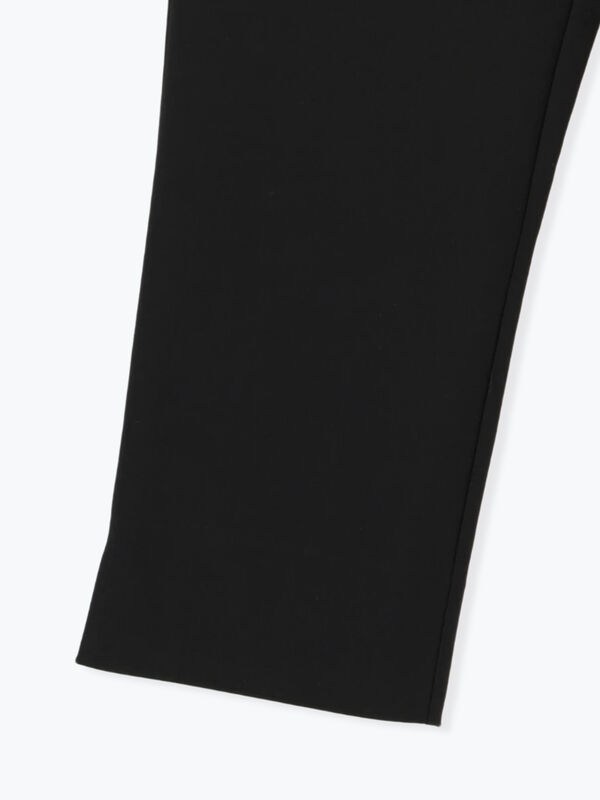 セール】 サイドスリットストレッチカプリパンツ（ブラック/ブラウン