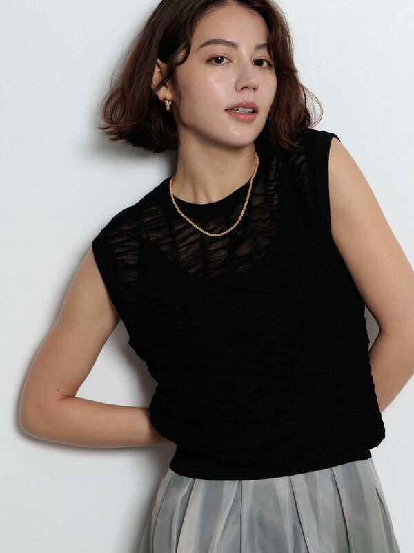 TODAYFUL ノースリーブニット ブラック F TODAYFUL 「TODAYFUL」 ノースリーブニット FREE ブラック