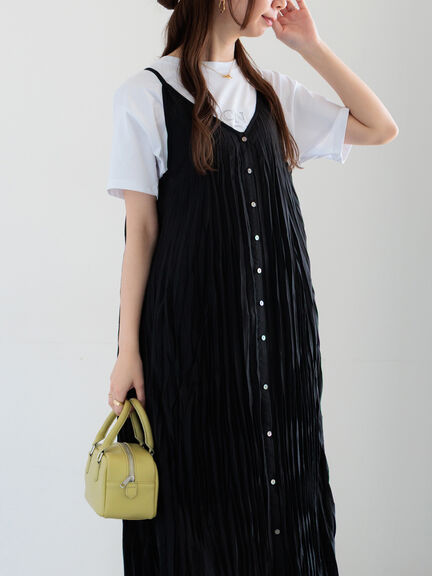 ワッシャー プリーツ ワンピース　新品タグ付き セール】ワッシャープリーツワンピース（ワンピース）｜SNIDEL