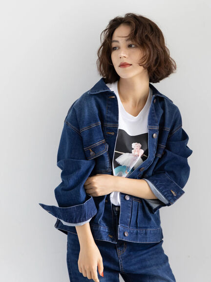 マリリンモンローチェアフォトTシャツ（オフホワイト/チャコールグレー）｜Te chichi（テチチ）通販