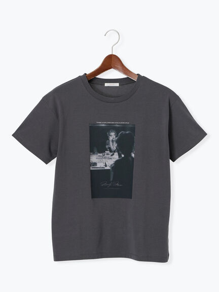 マリリンモンローミラーフォトTシャツ（オフホワイト/チャコールグレー）｜Te chichi（テチチ）通販