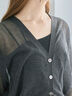 Levita14GVネックカーディガン(グレー/チャコールグレー/カーキ)|Te chichi(テチチ)通販