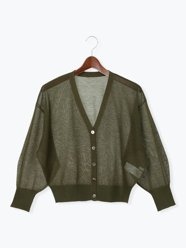 セール】 Levita14GVネックカーディガン（グレー