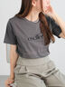 フロッキープリントロゴTシャツ（チャコールグレー）｜Te chichi（テチチ）通販