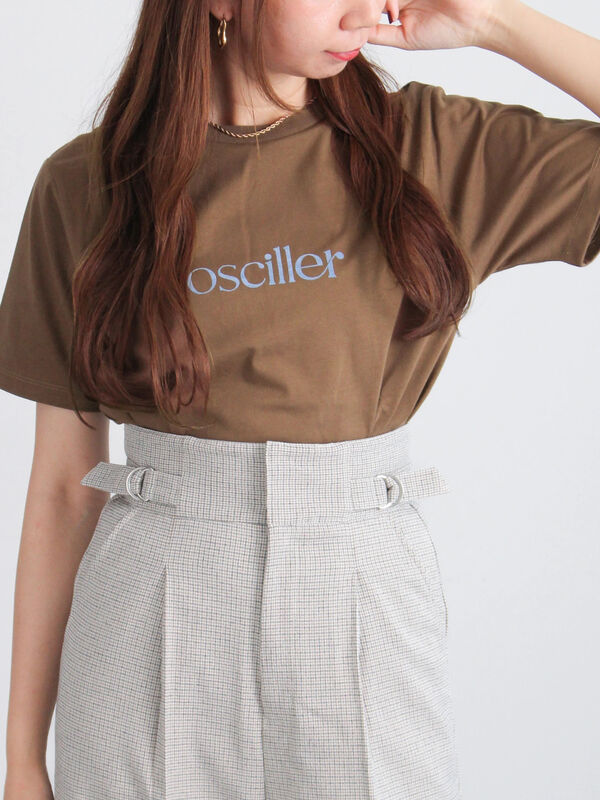 フロッキープリントロゴTシャツ（ブラウン）｜Te chichi（テチチ）通販