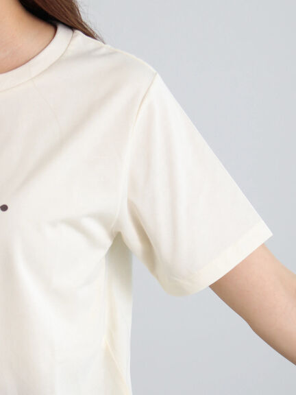 フロッキープリントロゴTシャツ（チャコールグレー/ベージュ/ブラウン）｜Te chichi（テチチ）通販