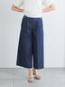 ワイドクロップトマリンパンツ（ブラック/ベージュ/ネイビー）｜Te chichi（テチチ）通販