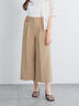 ワイドクロップトマリンパンツ（ベージュ）｜Te chichi（テチチ）通販