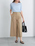 ワイドクロップトマリンパンツ（ブラック/ベージュ/ネイビー）｜Te chichi（テチチ）通販
