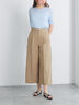 ワイドクロップトマリンパンツ（ブラック/ベージュ/ネイビー）｜Te chichi（テチチ）通販