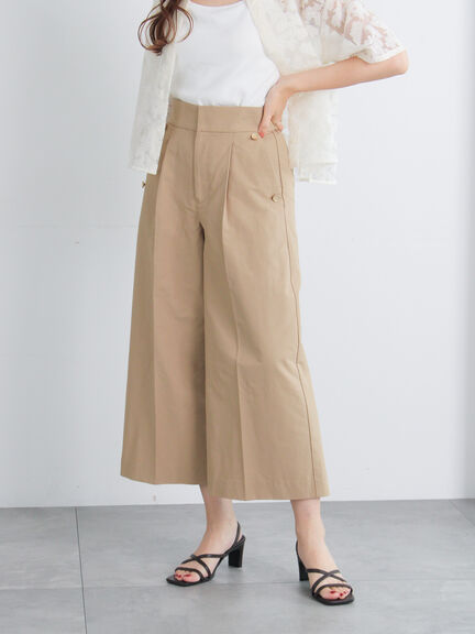 ワイドクロップトマリンパンツ（ブラック/ベージュ/ネイビー）｜Te chichi（テチチ）通販