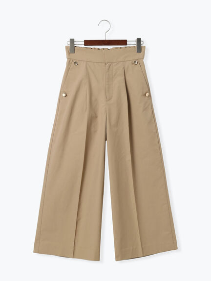 ワイドクロップトマリンパンツ（ブラック/ベージュ/ネイビー）｜Te chichi（テチチ）通販