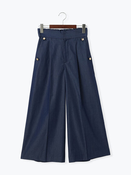 ワイドクロップトマリンパンツ（ブラック/ベージュ/ネイビー）｜Te chichi（テチチ）通販