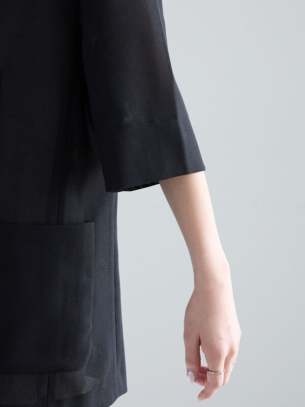 セール】 メッシュハーフスリーブジャケット（チャコールグレー